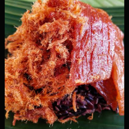 ข้าวเหนียวหมูแผ่น หมูฝอย