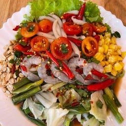 ตำด๊องแด๊งกุ้งสด