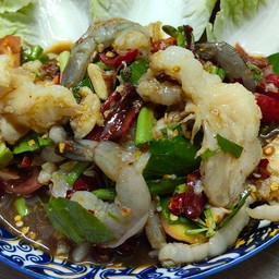 ตำกุ้งสด เล็บมือนาง