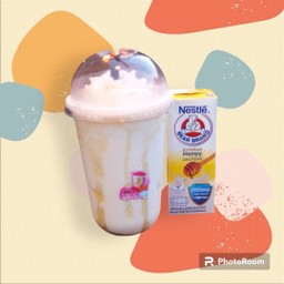 นมหมี+น้ำผึ้งปั่น