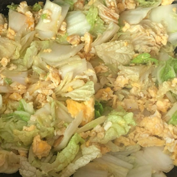 ผักกาดขาวผัดไข่(กับ)