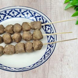 Beef tendon meatballs