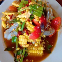 ตำข้าวโพด(กุ้งสด)