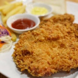 สเต็กไก่กรอบ