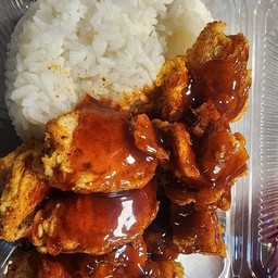 ข้าวไก่ทอดหม่าล่าสไปซี่