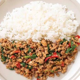 ข้าวกระเพราหมูสับ