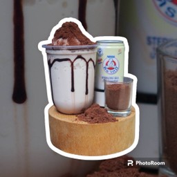 นมหมีปั่น+ภูเขาไฟ