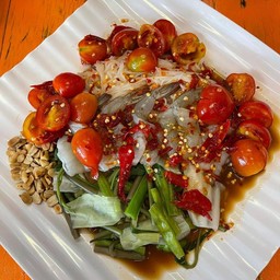 ตำข้าวปุ้นฮ้อนกุ้งสด