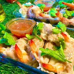 Pork And Shrimp Dumplings, 6 Pieces
