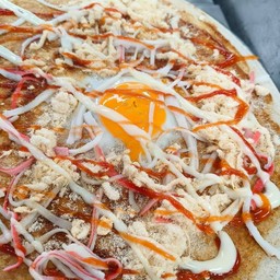 พริกเผาหมูหยองปูอัดใส่ไข่