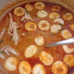 ขนมจีนน้ำยาป่าขาไก่+ลูกชิ้น