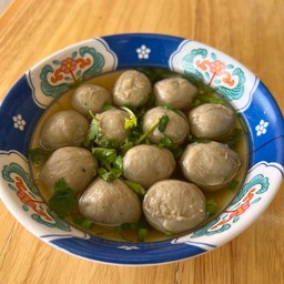 ลูกชิ้นเนื้อลวก น้ำข้น