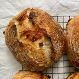 bacon and cheese sourdough loaf