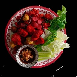 ลูกชิ้นรวมทอด