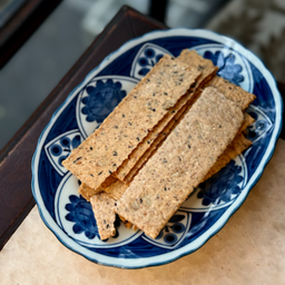 rye sourdough mixed herbs crackers