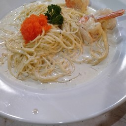 พาสต้าครีมไข่กุ้ง
