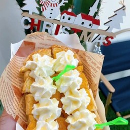 ปังปิ้งเนยนมวิปครีม