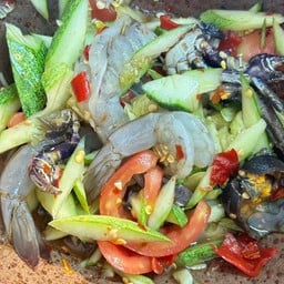 ตำแตงกุ้งสด