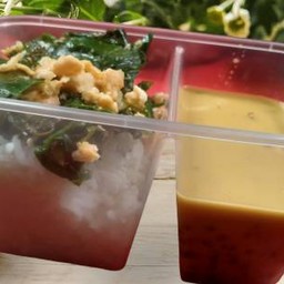 ข้าวราดแกง2อย่าง