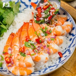 ลูกชิ้นทอด ร้านนกกลางซอย อาหารตามสั่ง