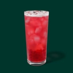 Iced Shaken Hibiscus Tea with Pomegranate Pearls