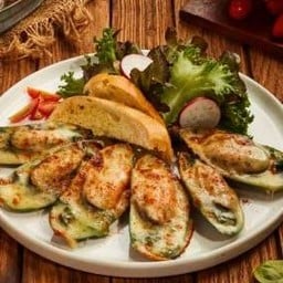 หอยแมลงภู่อบชีส