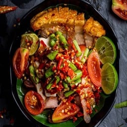 ตำถั่วหมูกรอบ.
