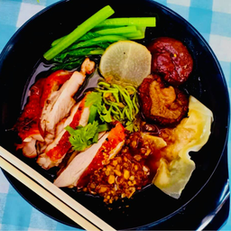 บะหมี่เกี๊ยวน้ำเห็ดหอมไก่ย่าง