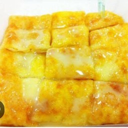 โรตีใส่ไข่ นมข้นหวาน