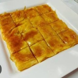 โรตีใส่ไข่ + คาราเมล