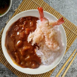 แกงกะหรี่ กุ้งเทมปุระ