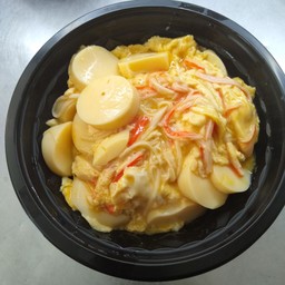 ข้าวไข่ข้นเต้าหู้ไข่+ปูอัด