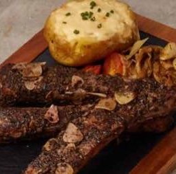 ซี่โครงหมูอบโรสแมรี่