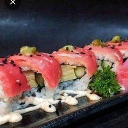 Fโรลทูน่าซอสไข่กุ้ง(4ชิ้น)