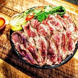 🔥JUMBOx2🔥ข้าวหน้าเนื้อล้นกล่องวากิวDry-aged(ฟรีไข่ดอง1ใบ)