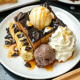 โทสต์ โอริโอ้-คาราเมล-กล้วย