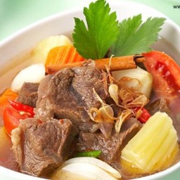 ข้าวไข่เจียว+ซุปเนื้อ