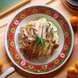 ข้าวมันไก่+ไก่ทอด