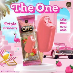 Ete the one triple strawberry