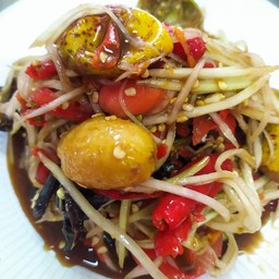 ส้มตำปู+ปลาร้า