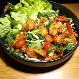 Spicy Fried Chicken Salad