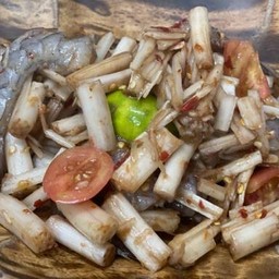 ตำไหลบัวกุ้งสด