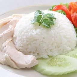 ข้าวหน้าไก่ต้ม(ข้าวขาว)