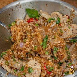 ลาบหมูสับวุ้นเส้นหมูยอ