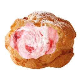 Pie Cream Puff-Strawberry Cheesecake
