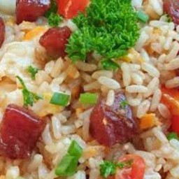 ข้าวผัดกุนเชียงหมู