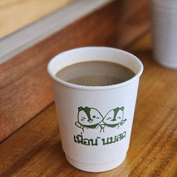 นมสดกาแฟร้อน