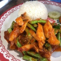 ข้าวราดพริกแกงไก่
