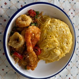 ข้าวไข่ข้นทะเลพริกเกลือ