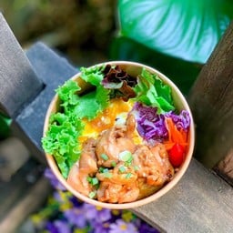 ข้าวไข่ข้นไก่ผัดซอสเทอริยากิ